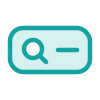 teal search engine bar icon