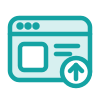 teal webpage icon