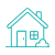 teal house icon