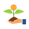 money plant growth icon