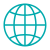 earth internet web teal icon